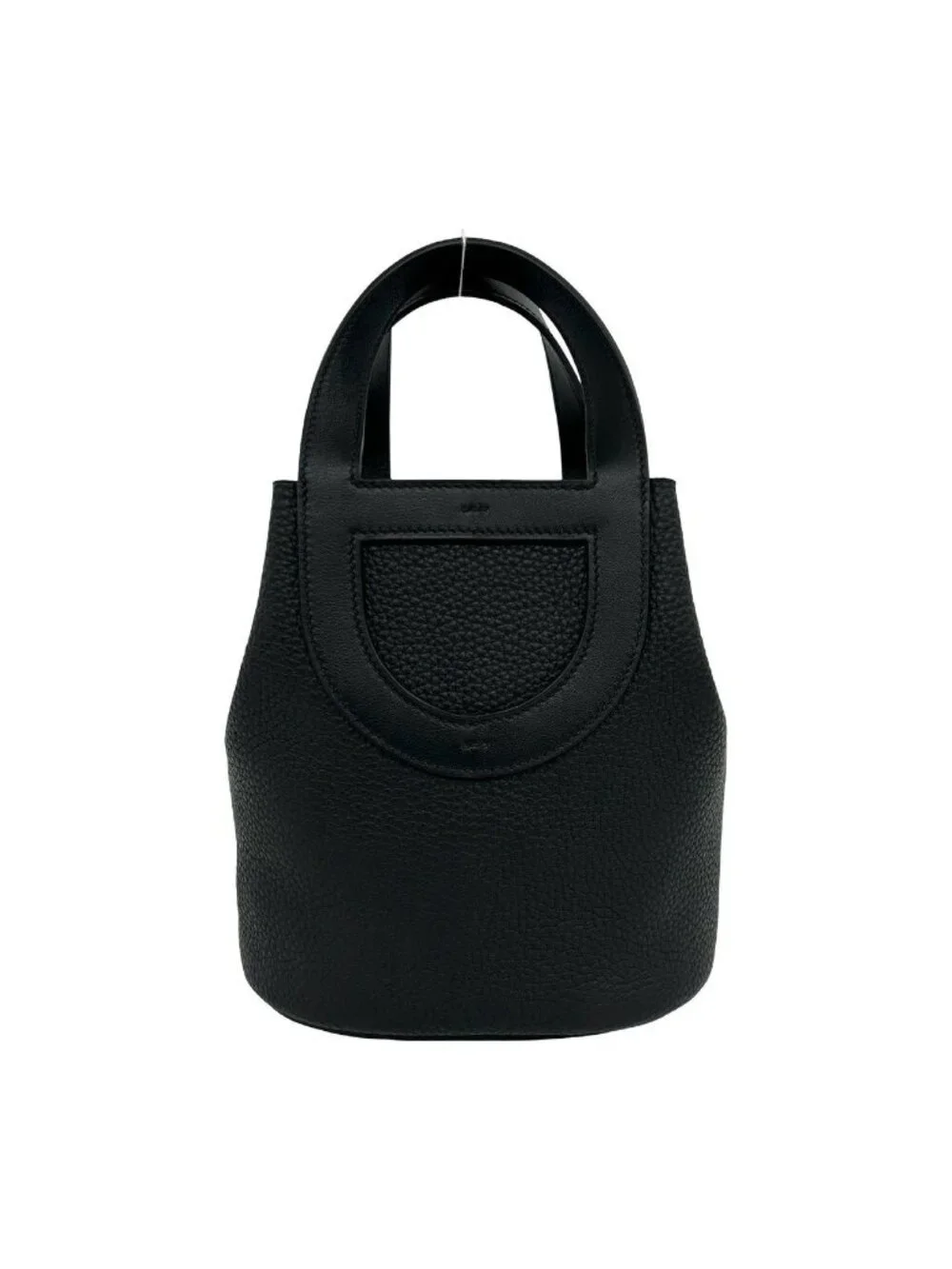 Hermes in the Loop 18 Taurillon Clemence Veau Handbag Black